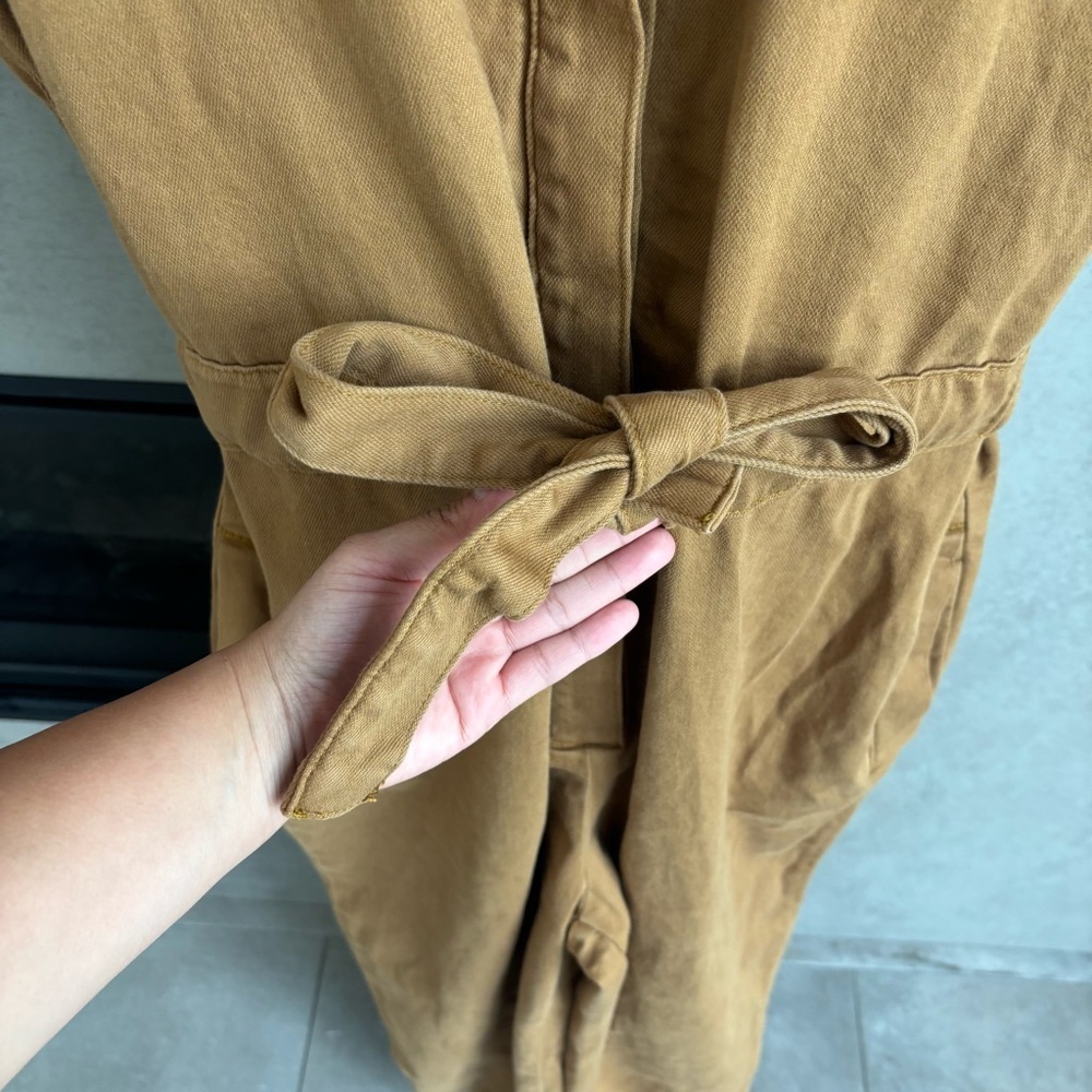 PILCRO Short-sleeve Wing Jumpsuit In Brown, Size M - Picture 11 of 16
